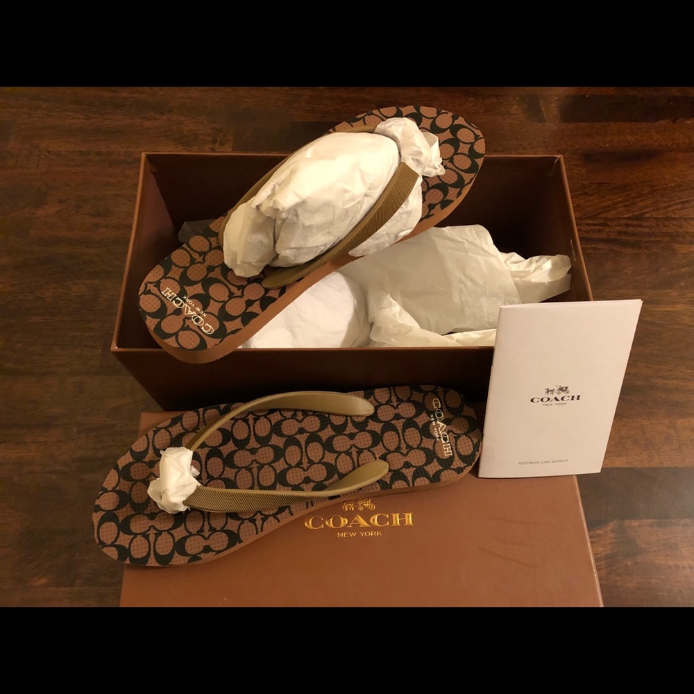Coach Flip Flops New In Box